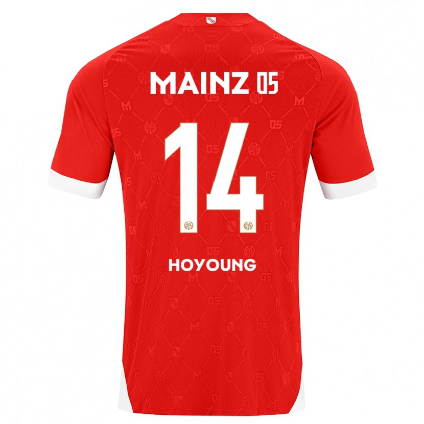 Danxen Bambino Maglia Ho-Young Lee #14 Rosso Bianco Kit Gara Home 2026/27 Maglietta