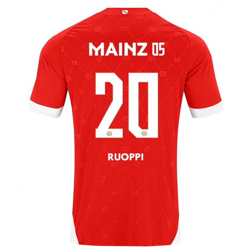 Danxen Bambino Maglia Otto Ruoppi #20 Rosso Bianco Kit Gara Home 2026/27 Maglietta