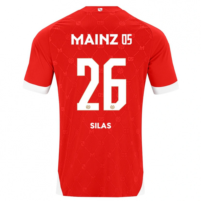 Danxen Bambino Maglia Silas Katompa Mvumpa #26 Rosso Bianco Kit Gara Home 2026/27 Maglietta