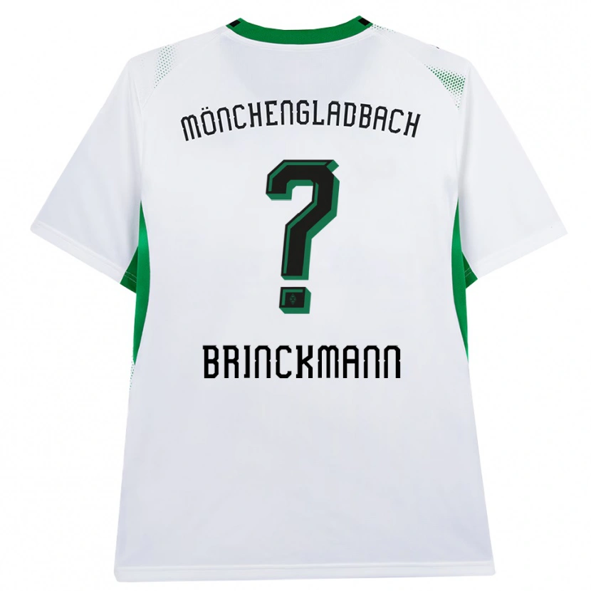 Danxen Bambino Maglia Jannik Brinckmann #0 Bianco Nero Verde Kit Gara Home 2026/27 Maglietta