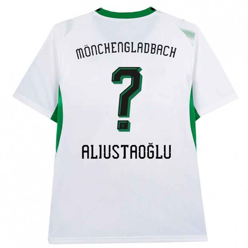 Danxen Bambino Maglia Mete Aliustaoğlu #0 Bianco Nero Verde Kit Gara Home 2026/27 Maglietta