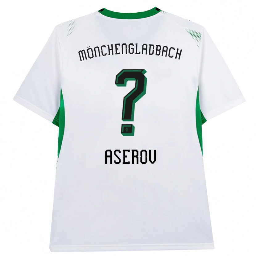 Danxen Bambino Maglia Daniel Aserov #0 Bianco Nero Verde Kit Gara Home 2026/27 Maglietta