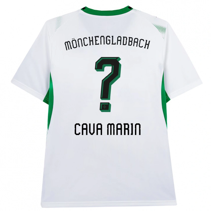 Danxen Bambino Maglia Sofia Cava Marin #0 Bianco Nero Verde Kit Gara Home 2026/27 Maglietta
