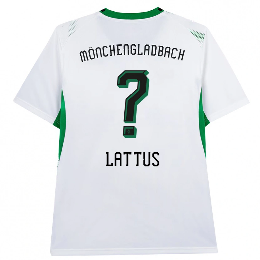 Danxen Bambino Maglia Emma Lattus #0 Bianco Nero Verde Kit Gara Home 2026/27 Maglietta
