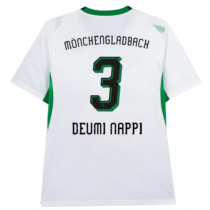 Danxen Bambino Maglia Dimitrie Deumi Nappi #3 Bianco Nero Verde Kit Gara Home 2026/27 Maglietta
