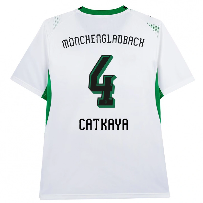 Danxen Bambino Maglia Talha Catkaya #4 Bianco Nero Verde Kit Gara Home 2026/27 Maglietta