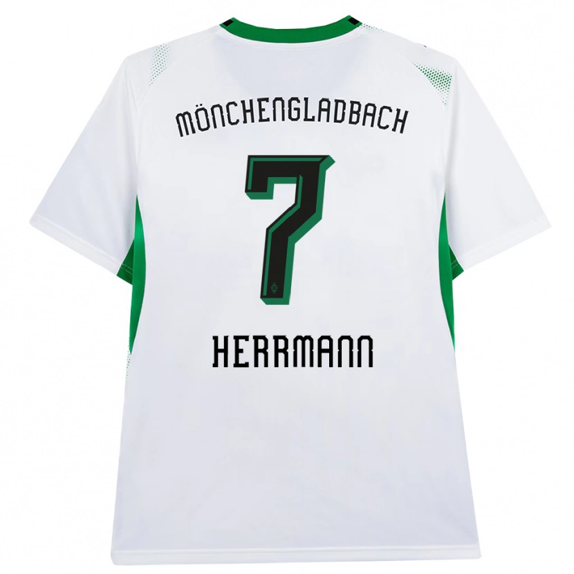 Danxen Bambino Maglia Patrick Herrmann #7 Bianco Nero Verde Kit Gara Home 2026/27 Maglietta
