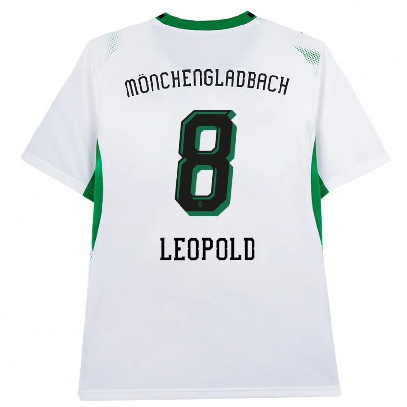 Danxen Bambino Maglia Enzo Leopold #8 Bianco Nero Verde Kit Gara Home 2026/27 Maglietta