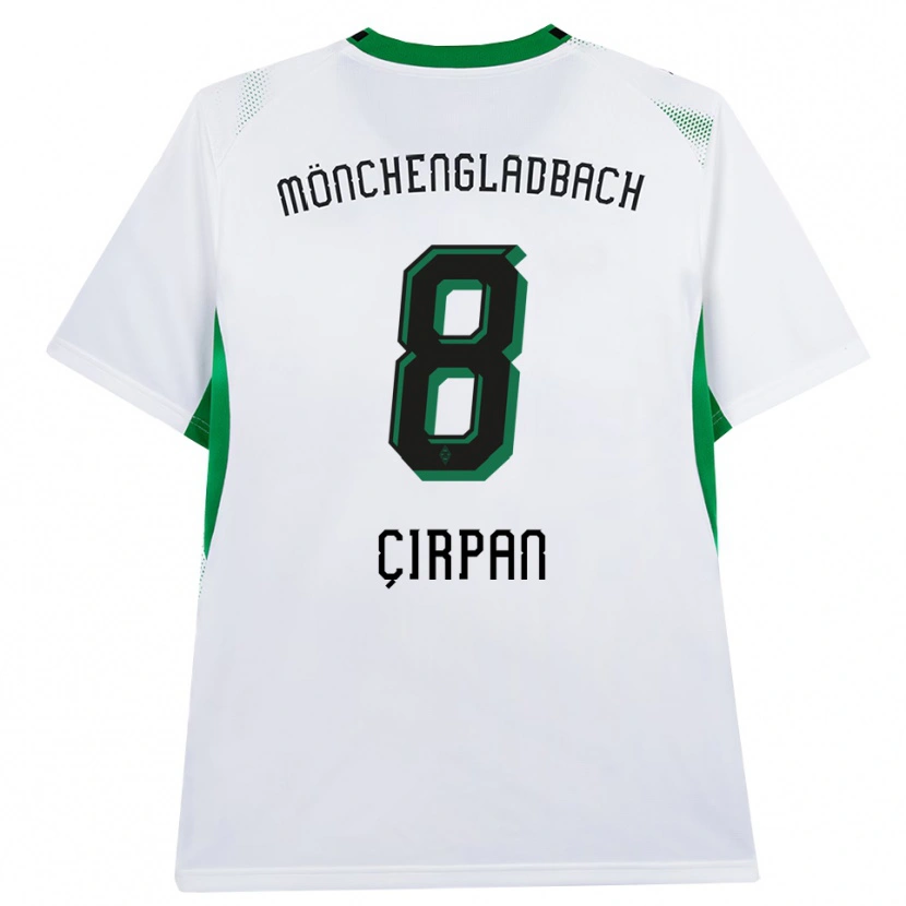 Danxen Bambino Maglia Kemal Çırpan #8 Bianco Nero Verde Kit Gara Home 2026/27 Maglietta