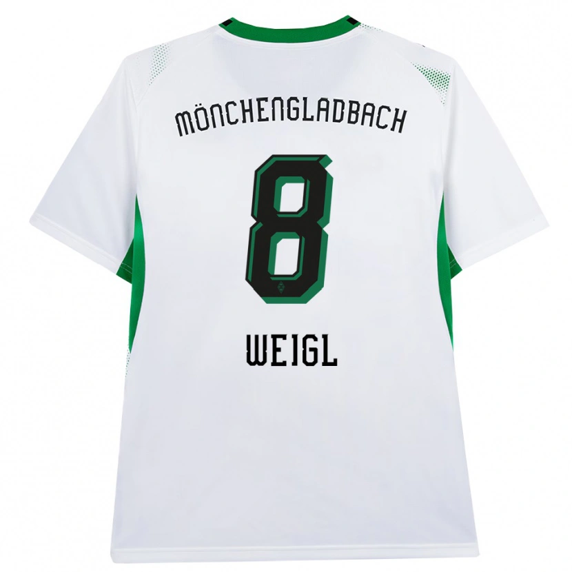 Danxen Bambino Maglia Julian Weigl #8 Bianco Nero Verde Kit Gara Home 2026/27 Maglietta