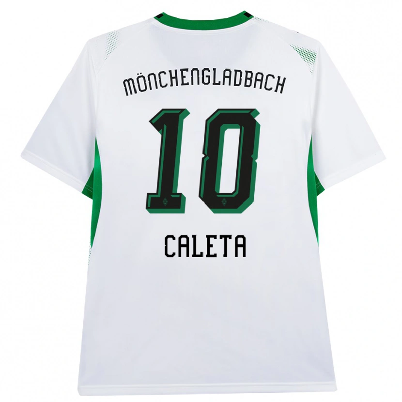 Danxen Bambino Maglia Ivan Caleta #10 Bianco Nero Verde Kit Gara Home 2026/27 Maglietta