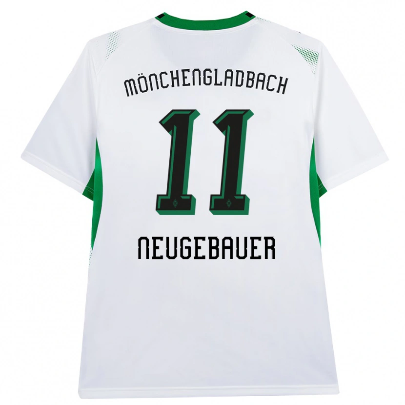 Danxen Bambino Maglia Simon Neugebauer #11 Bianco Nero Verde Kit Gara Home 2026/27 Maglietta