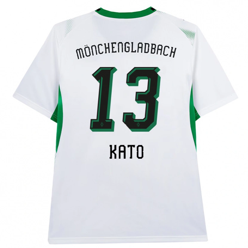 Danxen Bambino Maglia Mizuho Kato #13 Bianco Nero Verde Kit Gara Home 2026/27 Maglietta