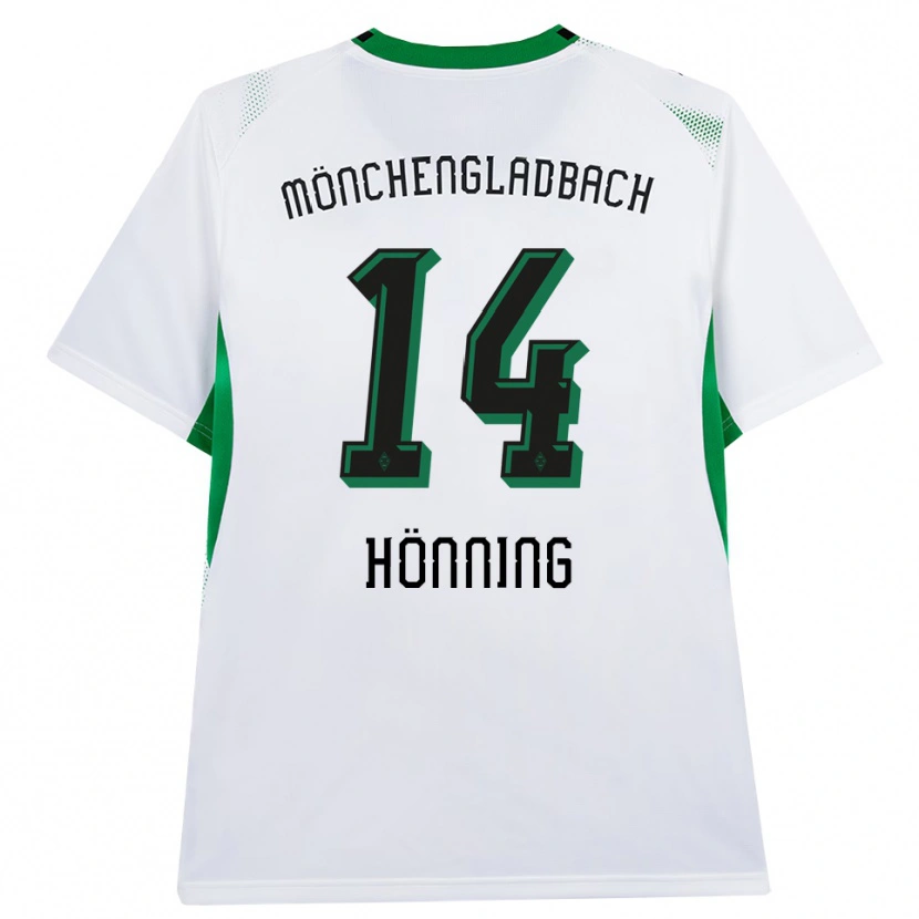 Danxen Bambino Maglia Louis Hönning #14 Bianco Nero Verde Kit Gara Home 2026/27 Maglietta