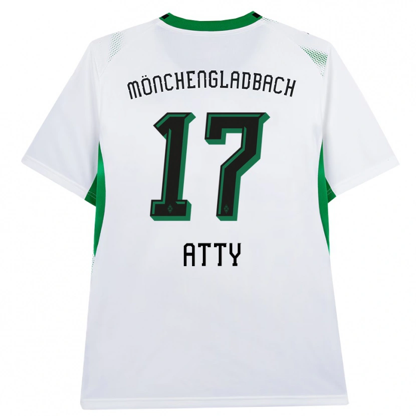 Danxen Bambino Maglia Yassir Atty #17 Bianco Nero Verde Kit Gara Home 2026/27 Maglietta