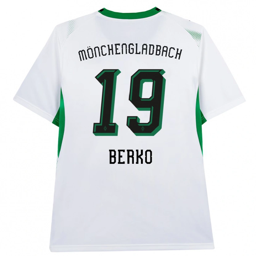 Danxen Bambino Maglia Dillon Berko #19 Bianco Nero Verde Kit Gara Home 2026/27 Maglietta