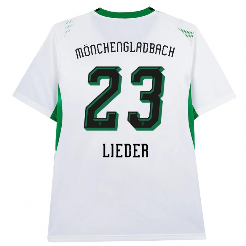 Danxen Bambino Maglia Michel Lieder #23 Bianco Nero Verde Kit Gara Home 2026/27 Maglietta