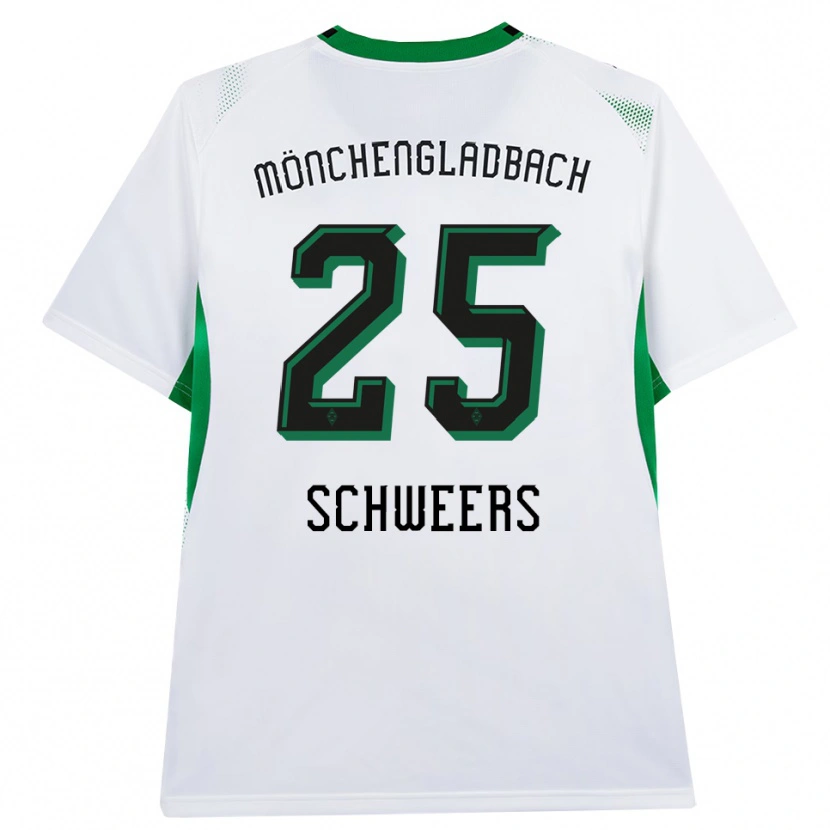 Danxen Bambino Maglia Lion Schweers #25 Bianco Nero Verde Kit Gara Home 2026/27 Maglietta