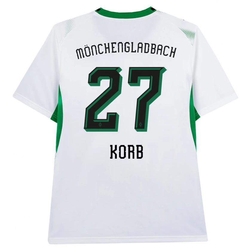 Danxen Bambino Maglia Julian Korb #27 Bianco Nero Verde Kit Gara Home 2026/27 Maglietta