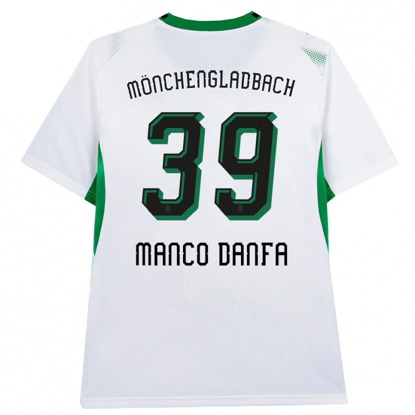 Danxen Bambino Maglia Iaia Manco Danfa #39 Bianco Nero Verde Kit Gara Home 2026/27 Maglietta