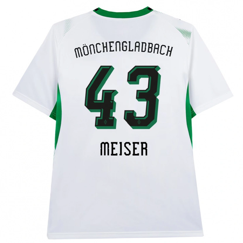 Danxen Bambino Maglia Tyler Meiser #43 Bianco Nero Verde Kit Gara Home 2026/27 Maglietta