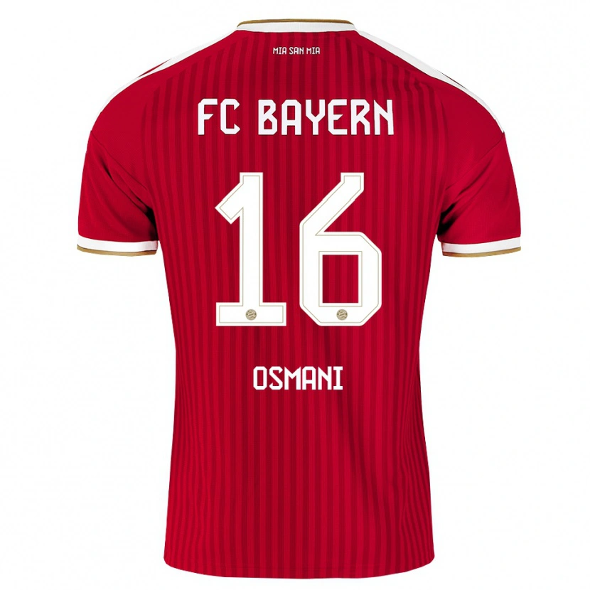 Danxen Bambino Maglia Erblin Osmani #16 Rosso Bianco Blu Kit Gara Home 2026/27 Maglietta