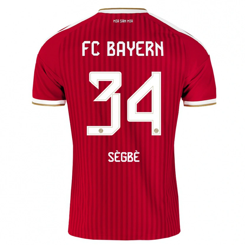 Danxen Bambino Maglia Désiré Sègbè #34 Rosso Bianco Blu Kit Gara Home 2026/27 Maglietta