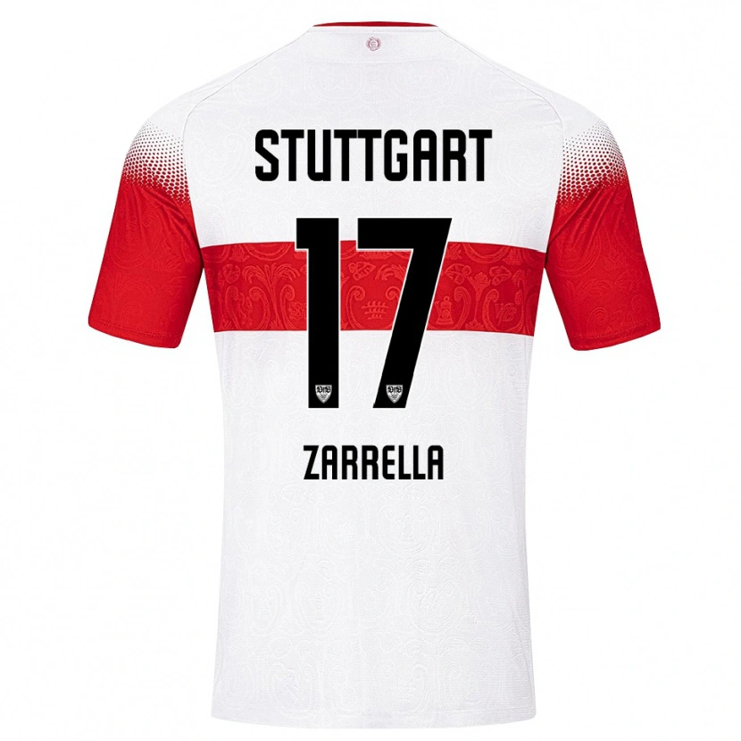 Danxen Bambino Maglia Gabriel Zarrella #17 Bianco Rosso Giallo Kit Gara Home 2026/27 Maglietta