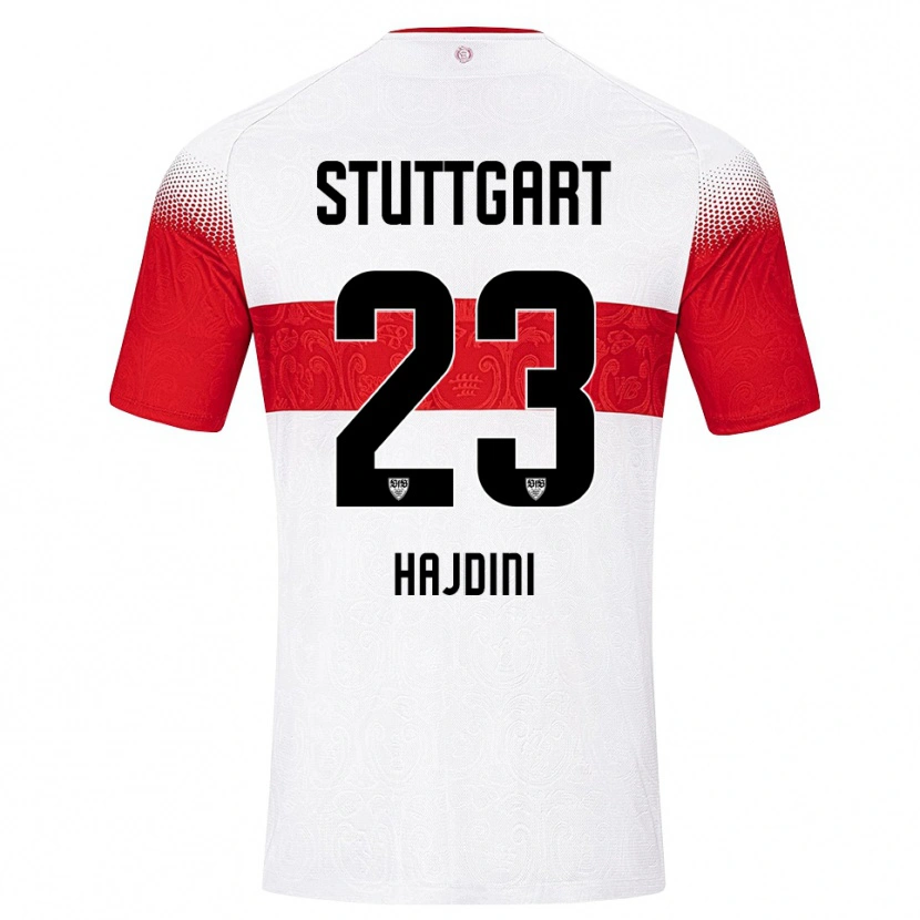 Danxen Bambino Maglia Deli Hajdini #23 Bianco Rosso Giallo Kit Gara Home 2026/27 Maglietta