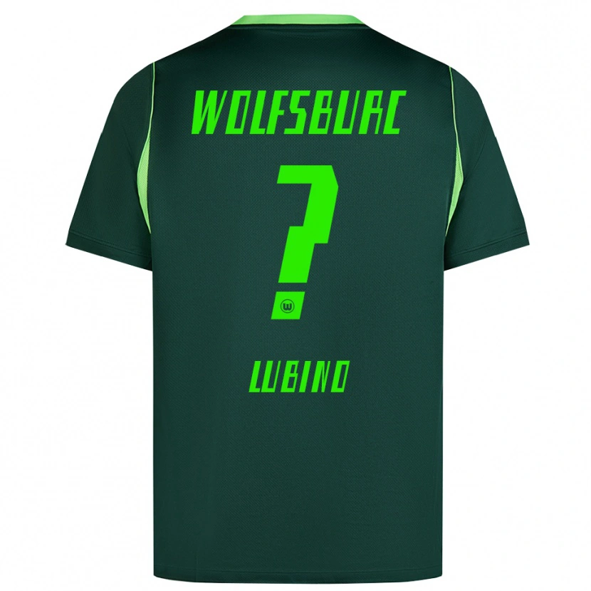 Danxen Bambino Maglia Francesco Lubino #0 Verde Scuro Bianco Kit Gara Home 2026/27 Maglietta