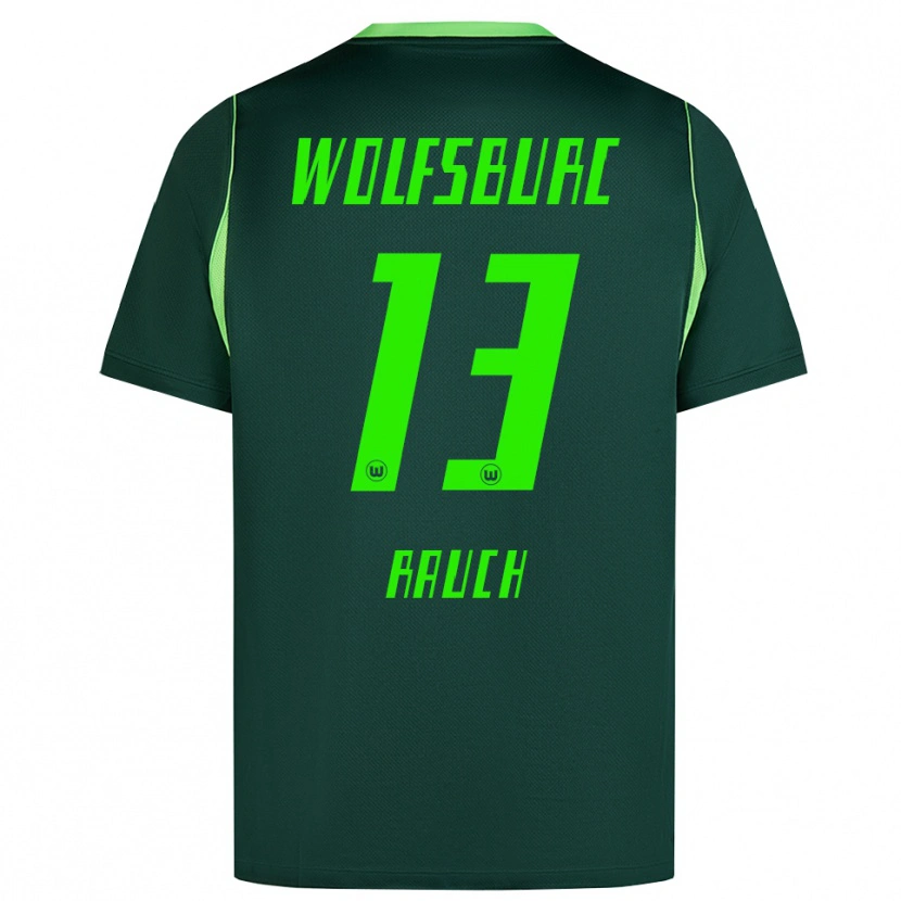 Danxen Bambino Maglia Felicitas Rauch #13 Verde Scuro Bianco Kit Gara Home 2026/27 Maglietta
