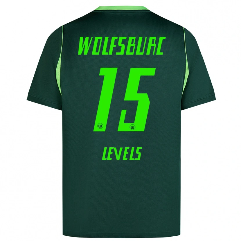 Danxen Bambino Maglia Janou Levels #15 Verde Scuro Bianco Kit Gara Home 2026/27 Maglietta
