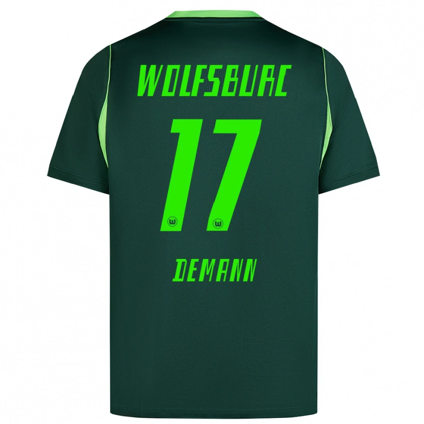 Danxen Bambino Maglia Kristin Demann #17 Verde Scuro Bianco Kit Gara Home 2026/27 Maglietta
