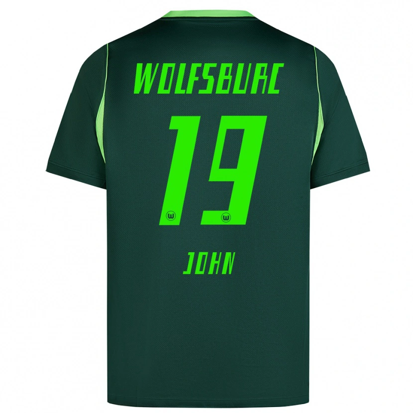 Danxen Bambino Maglia Michael John #19 Verde Scuro Bianco Kit Gara Home 2026/27 Maglietta