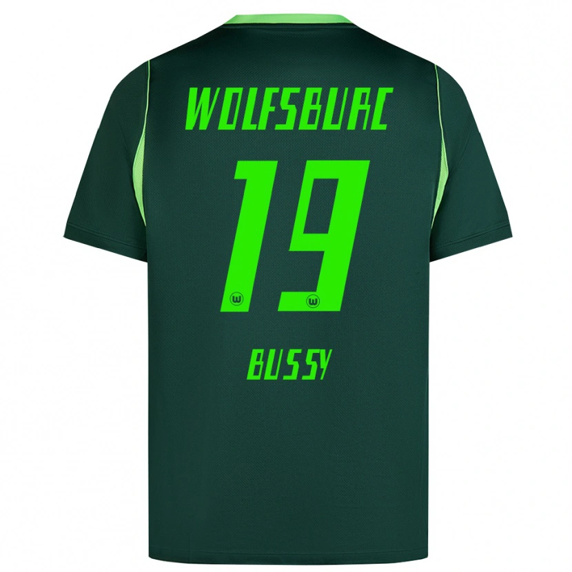 Danxen Bambino Maglia Kessya Bussy #19 Verde Scuro Bianco Kit Gara Home 2026/27 Maglietta