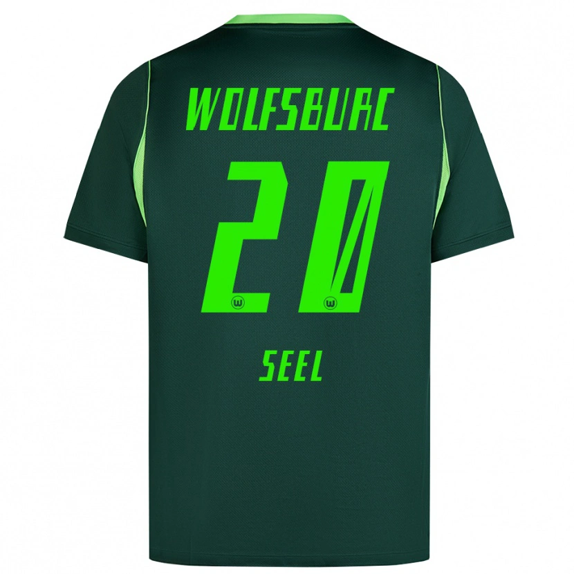 Danxen Bambino Maglia William Seel #20 Verde Scuro Bianco Kit Gara Home 2026/27 Maglietta