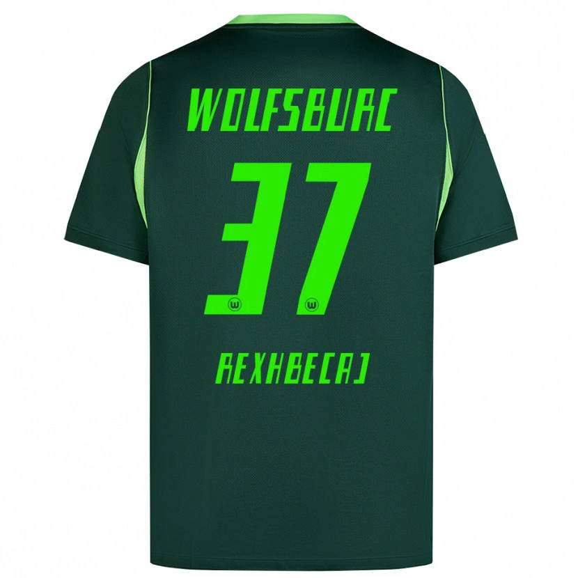 Danxen Bambino Maglia Elvis Rexhbecaj #37 Verde Scuro Bianco Kit Gara Home 2026/27 Maglietta