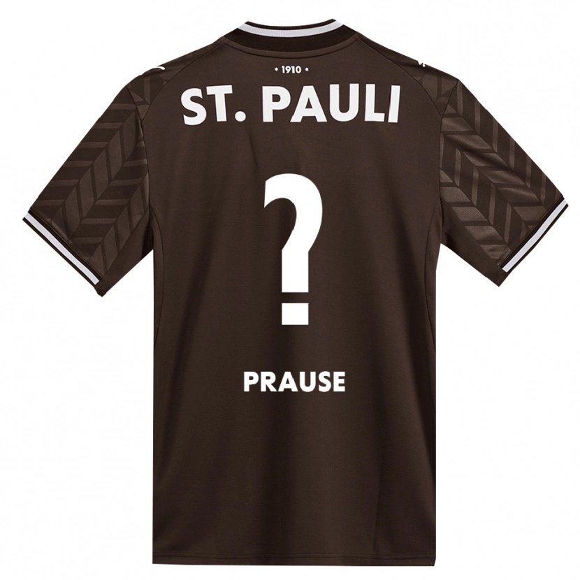 Danxen Bambino Maglia Sebastian Prause #0 Caffè Bianco Kit Gara Home 2026/27 Maglietta