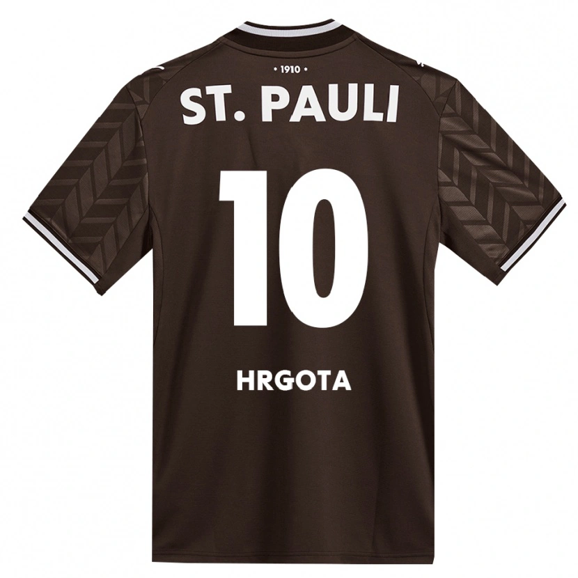 Danxen Bambino Maglia Branimir Hrgota #10 Caffè Bianco Kit Gara Home 2026/27 Maglietta