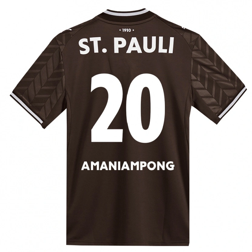 Danxen Bambino Maglia Marces Amaniampong #20 Caffè Bianco Kit Gara Home 2026/27 Maglietta