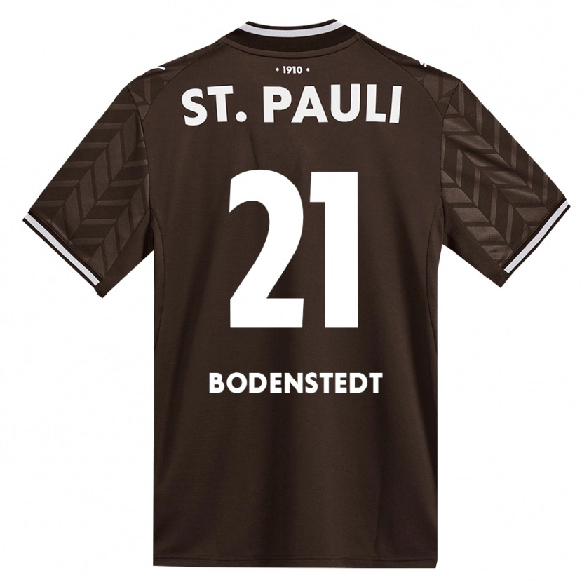 Danxen Bambino Maglia Paula Bodenstedt #21 Caffè Bianco Kit Gara Home 2026/27 Maglietta