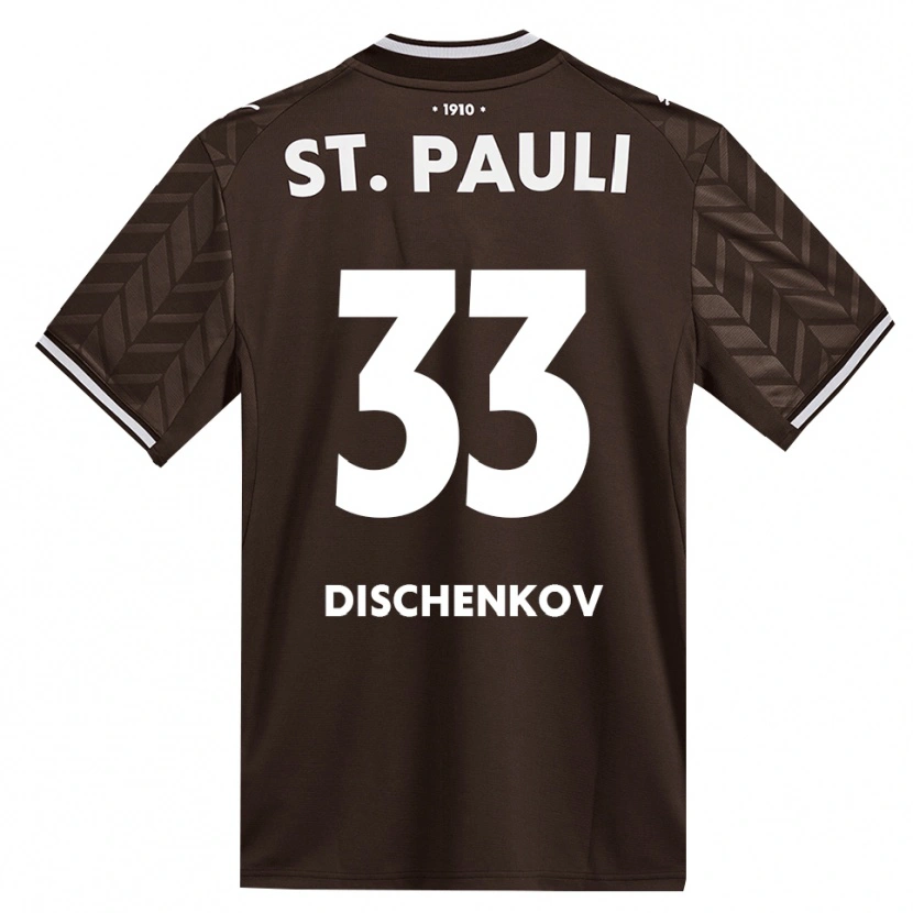 Danxen Bambino Maglia Dimitri Dischenkov #33 Caffè Bianco Kit Gara Home 2026/27 Maglietta