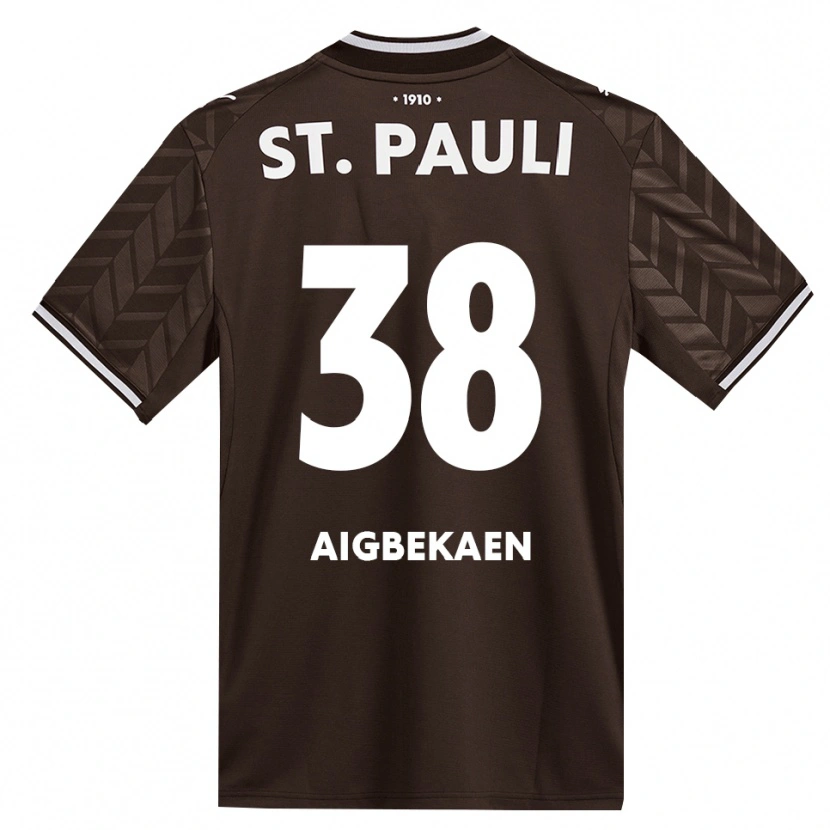 Danxen Bambino Maglia Romeo Aigbekaen #38 Caffè Bianco Kit Gara Home 2026/27 Maglietta