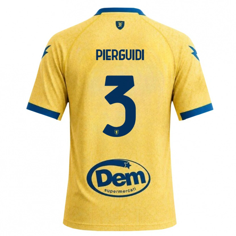 Danxen Bambino Maglia Vittorio Pierguidi #3 Cachi Nero Blu Kit Gara Home 2026/27 Maglietta