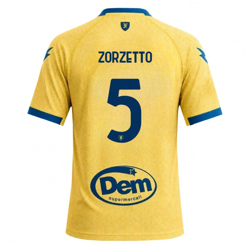 Danxen Bambino Maglia Bruno Zorzetto #5 Cachi Nero Blu Kit Gara Home 2026/27 Maglietta