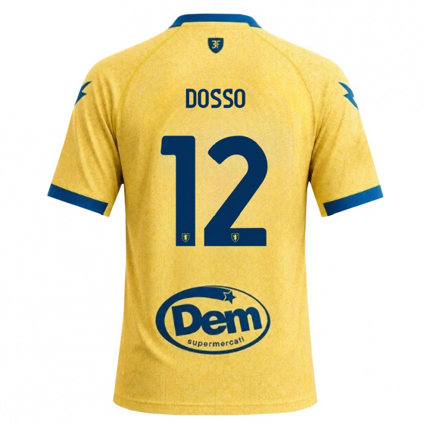 Danxen Bambino Maglia Aboubaka Dosso #12 Cachi Nero Blu Kit Gara Home 2026/27 Maglietta