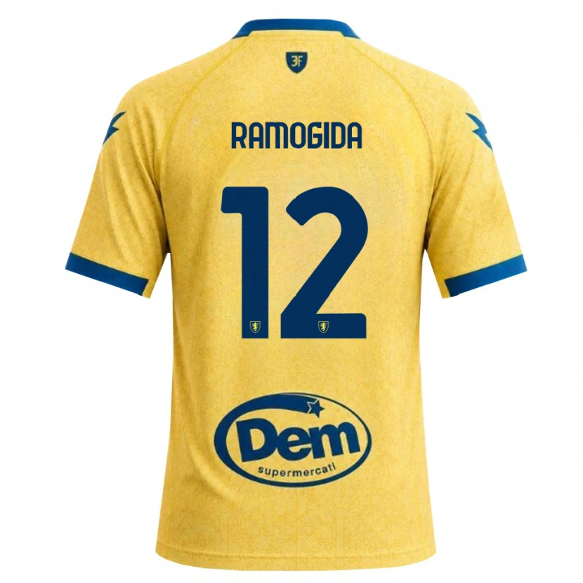 Danxen Bambino Maglia Tommaso Ramogida #12 Cachi Nero Blu Kit Gara Home 2026/27 Maglietta