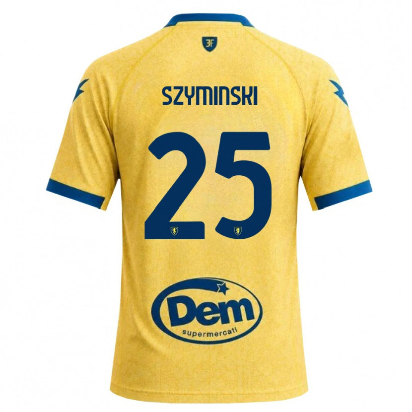 Danxen Bambino Maglia Przemyslaw Szyminski #25 Cachi Nero Blu Kit Gara Home 2026/27 Maglietta