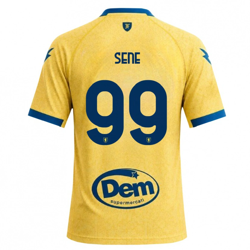 Danxen Bambino Maglia Fallou Sene #99 Cachi Nero Blu Kit Gara Home 2026/27 Maglietta