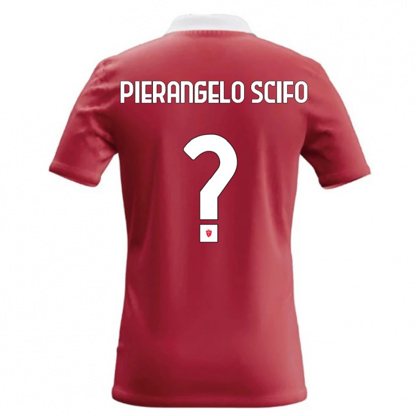Danxen Bambino Maglia Dennis Pierange Scifo #0 Rosso Bianco Kit Gara Home 2026/27 Maglietta